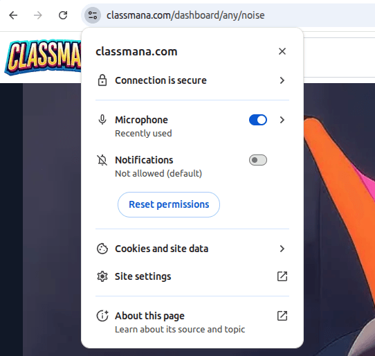 Chrome dopuštenja za mikrofon